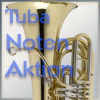 Sheet music for bass tuba action