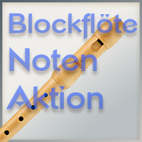 Noten für Blockflöte Aktion