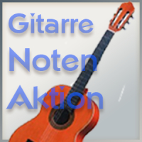 Noten für Gitarre Aktion
