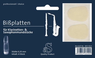 aS transparent 0,20 mm Bissplättchen/Bissgummi (4 Stück)