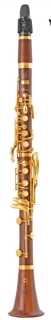 F.A. UEBEL Plateau Bb-Klarinette 24k vergoldet und Mopane Holz