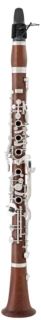 F.A. UEBEL Model Superior Bb Clarinet German System Mopane Wood silver-plated