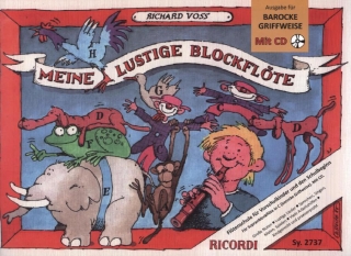 Meine lustige Blockflöte - Band 1 mit Online Audio (Barocke Griffweise)