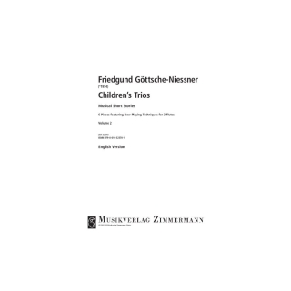 Kindertrios - für 3 Querflöten Heft 2 von Friedgund Göttsche-Niessner