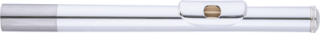 JUPITER headpiece, straight, full silver chimney, silver-plated