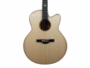 MERIDA acoustic guitar, Wembley model, jumbo cutaway + pickup, solid wood, incl. hard case