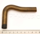 Pull knee brass D=14 mm double-curved