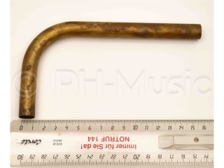 Zug-Knie Messing D=14 mm lang