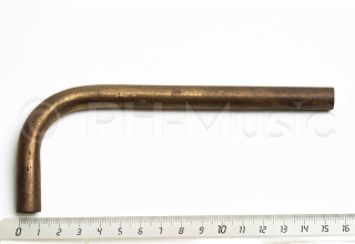 Zug-Knie gekröpft Messing D=12 mm