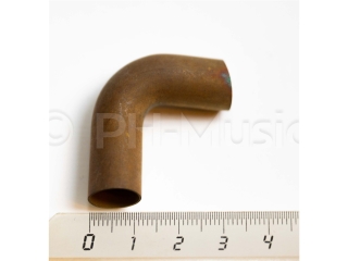 Zug-Knie gekröpft Neusilber D=12 mm kurz