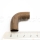 Zug-Knie Messing D=12,3 mm kurz