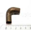 Bent brass knee joint, D=11,8 mm