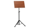 Gewa orchestra music stand, black with brown wooden top