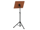 Gewa orchestra music stand, black with brown wooden top