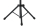 Gewa orchestra music stand, black with brown wooden top