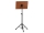 Gewa orchestra music stand, black with brown wooden top