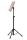 Gewa orchestra music stand, black with brown wooden top