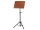 Gewa orchestra music stand, black with brown wooden top