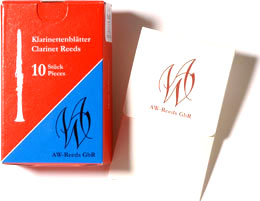 AW - Wilscher Bb Clarinet Reeds Strength 3 1/2 German Cut (2 piece in Box)