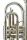 Jupiter JCR1100SQ Bb Kornett Messing, versilbert, Performance Series
