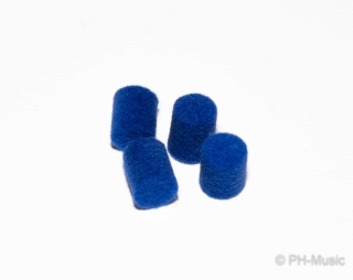 Anschlag-Filz (Stopp-Filz) Saxophon / Blau / verschiedene Größen (4 Stück)