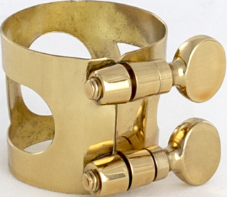 Ligature soprano saxophone - brass zapped