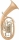 Josef Lidl LTH724-4IT Moldau Bb-Tenor Horn, Brushed Gold Brass with Trigger