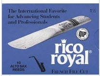 Rico Royal Soprano Saxophone Reeds, Strength 1.5 (10 per box)