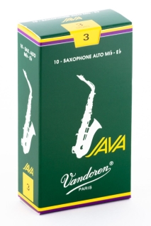 Vandoren JAVA green Eb-Alto-Saxophon reeds (1 piece)