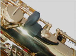 aS thumb protector for saxophone