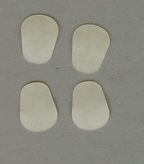 Mundstück-Biss-Blättchen transparent 0.6mm (4 in Box)