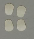 Mouthpiece bite sheets transparent 0.6mm (4 pieces)