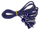Instrumenten- bzw. Tambour-Schnur in dunkelblau/weiss