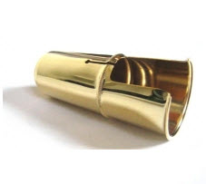 Mouthpiece cap alto saxophone - brass zapped