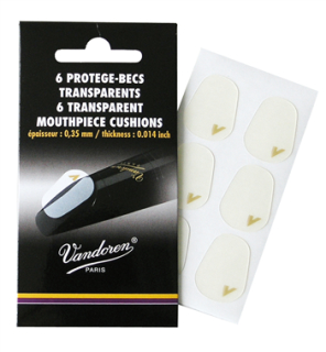Vandoren Mouthpiece Cushions 0,35mm transparent (6)