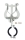RMB 103 Notengabel für B-Klarinette verstellbarer Ring mittlere Lyra