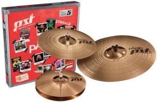 Paiste cymbal set PST 5 ROCK, 3-part HEAVY