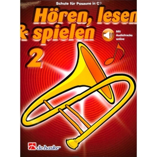 DeHaske - Hören, Lesen & Spielen 2 - Posaune in C (BC) inkl. online audio