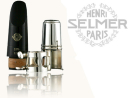 Selmer mouthpiece capsule for bass clarinet, silver-plated