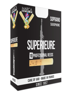 MARCA Bb-Soprano-Saxophon--reeds "Superieure" (10 in Box)