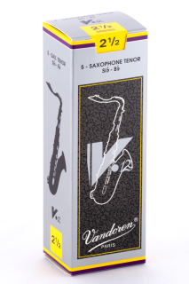 Vandoren V12 B-Tenor-Saxophon Blätter (5 Stk. in Box)