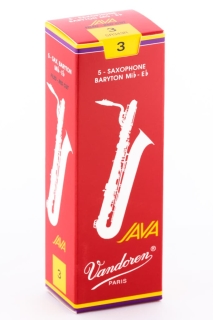 Vandoren Java filed RED Eb-Bariton-Saxophon Blätter (5 in Box)