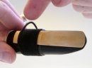 Reed cord wrapping for Bb clarinet mouthpiece