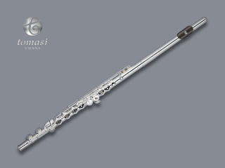 Tomasi Vienna Flute, ring keys TFL-09L-GR full silver headpiece