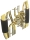 Hand protection for tenor horn leather with cord part A