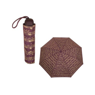 Pocket umbrella with notes - black / red / white