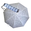 Pocket umbrella with notes - black / red / white