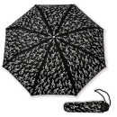 Pocket umbrella with treble clef white or black (aluminum)