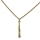 Halskette mit Klarinetten-Anhänger  (goldfarbig)