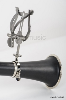 Lyra marching book fork for Bb clarinet, stainless steel with metal ring